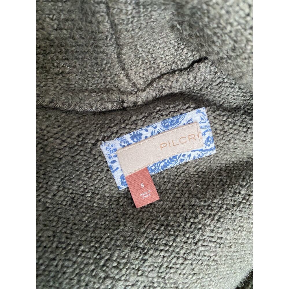 Anthropologie Pilcro cable knit shawl collar cardigan sweater olive Women S Knit - Picture 13 of 16